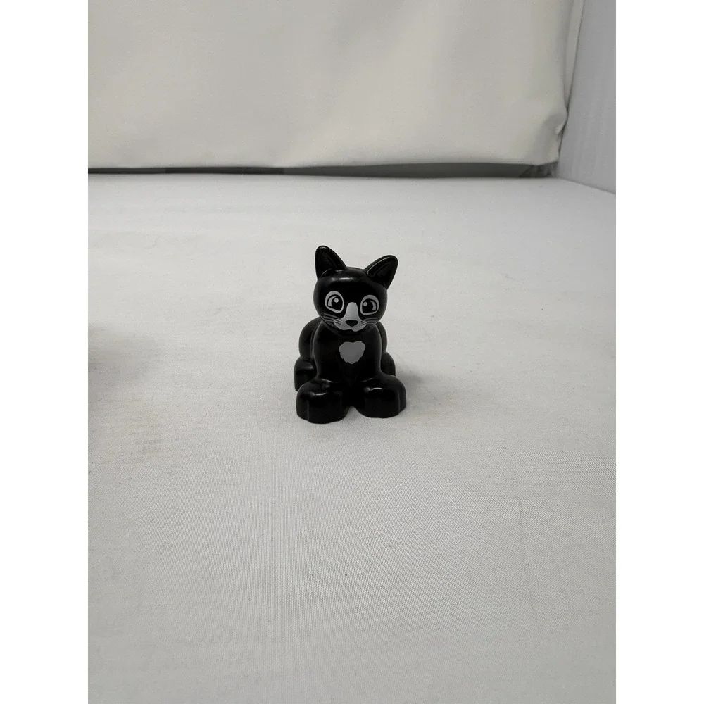 Lego Duplo Black Cat Figure Pet Animal Replacement Minifigure Miniature